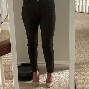 Olive green jegging pants